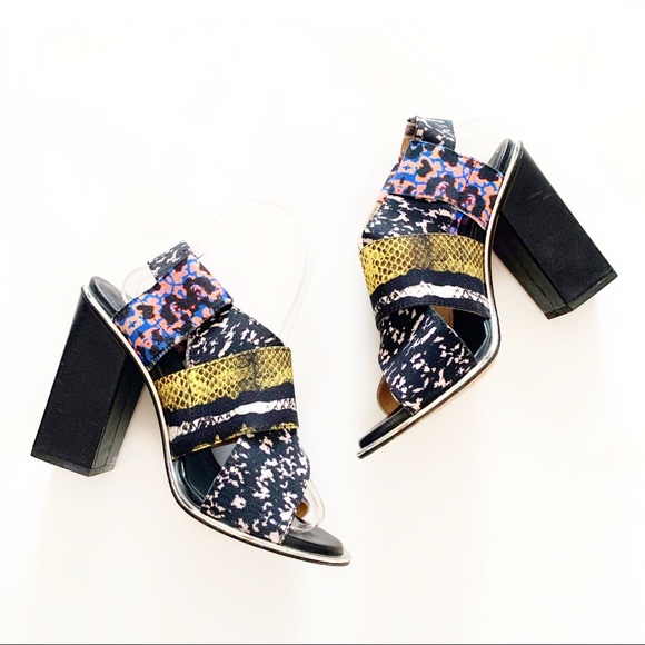 Zara Shoes - Zara Mixed Print Sandals